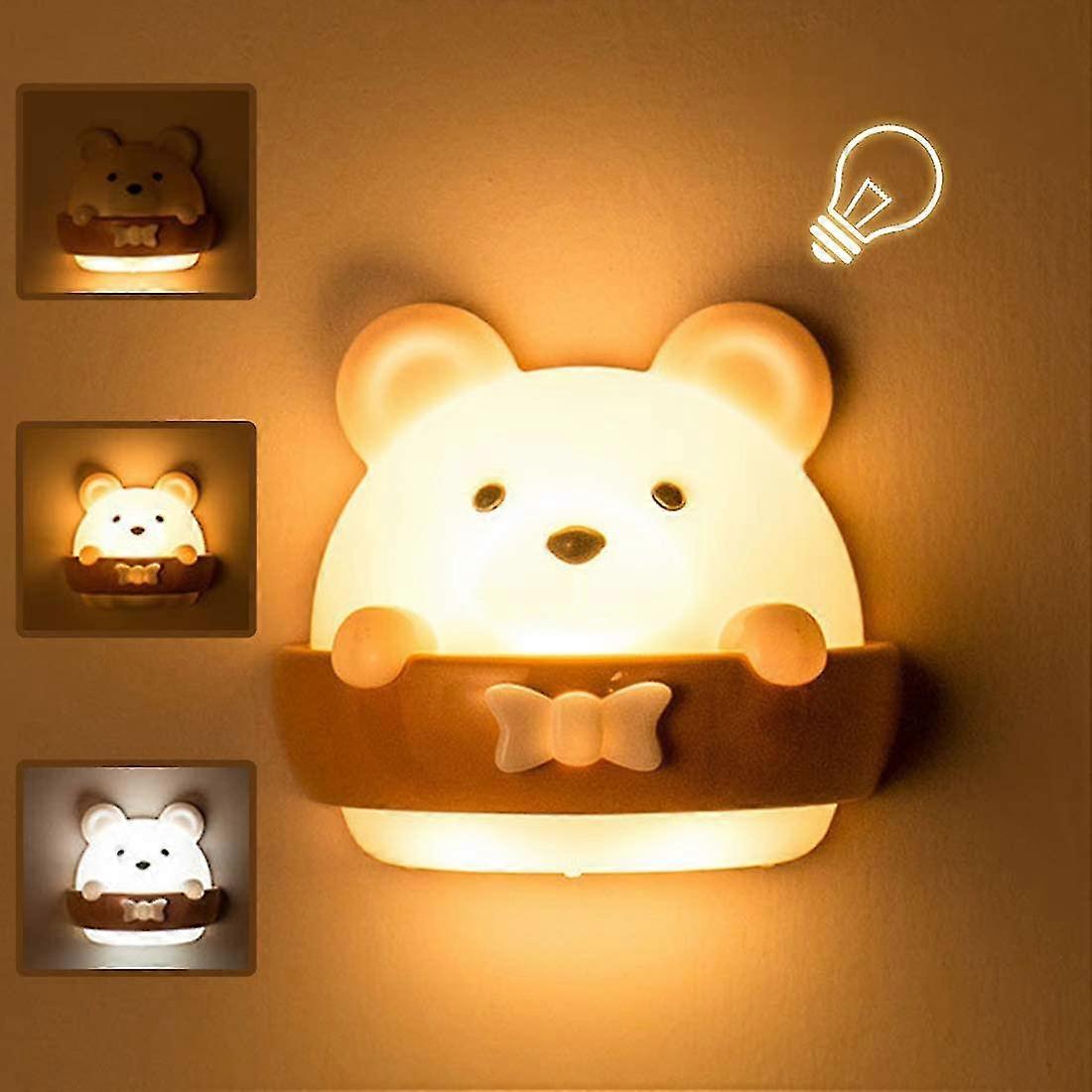 Veilleuse pour bébé, lampe portable rechargeable par USB, lumière jaune