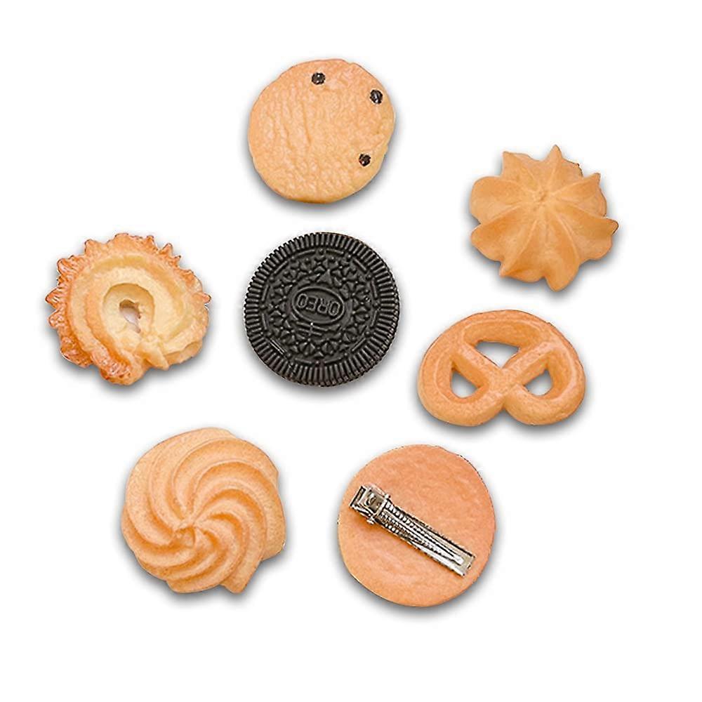 Mignon Rsine Simulation Cookies Pinces Cheveux pour Filles - Nouveaut Biscuit pingles Cheveux