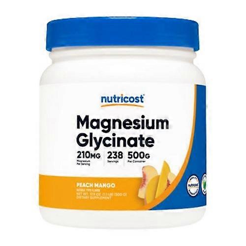 Nutricost Magnesium Glycinate Peach Mango ,500 Grams