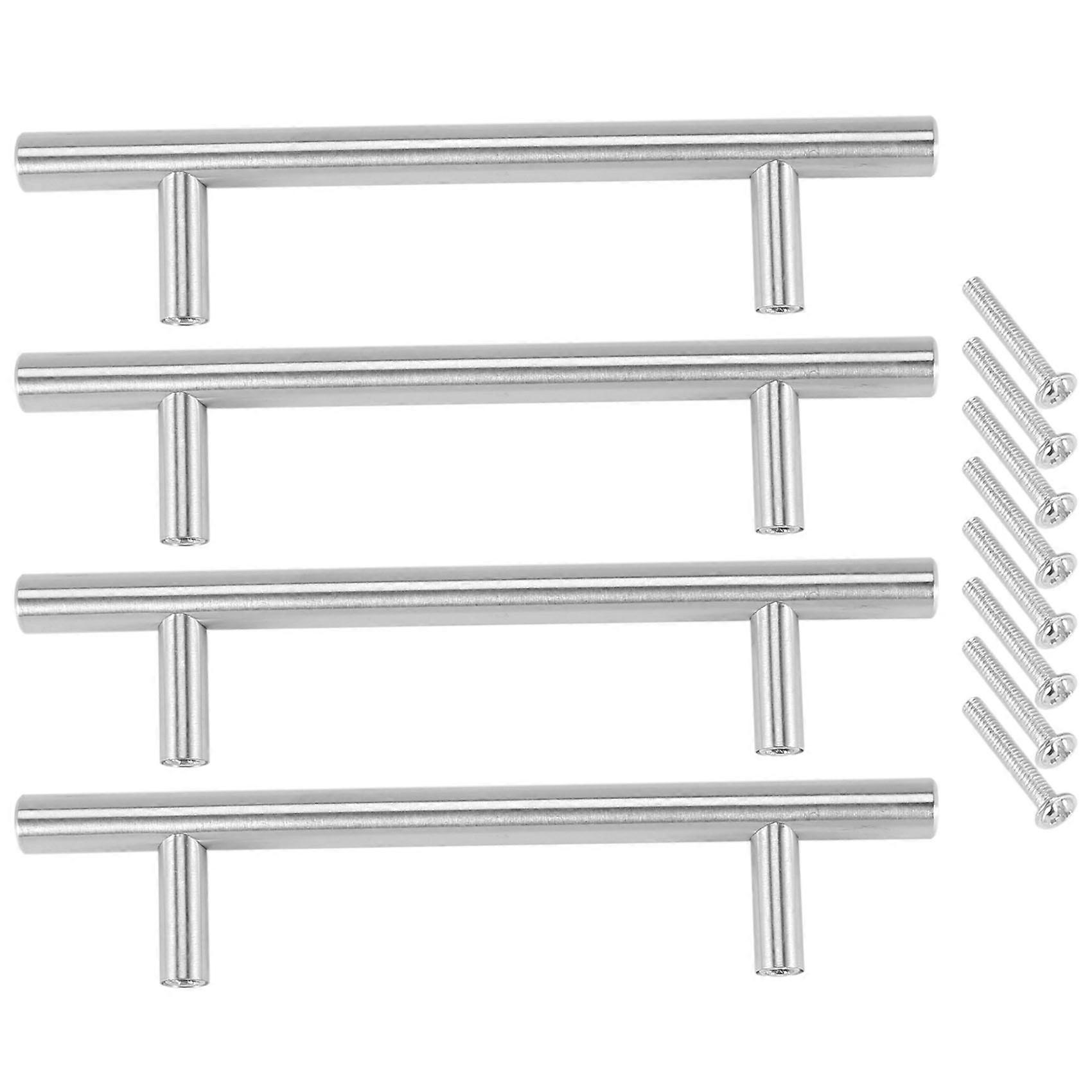 4PCS Silver Resin Tray Handles Epoxy Tray Handles Hardware Stainless Steel for Silicone Serving Tray Handles