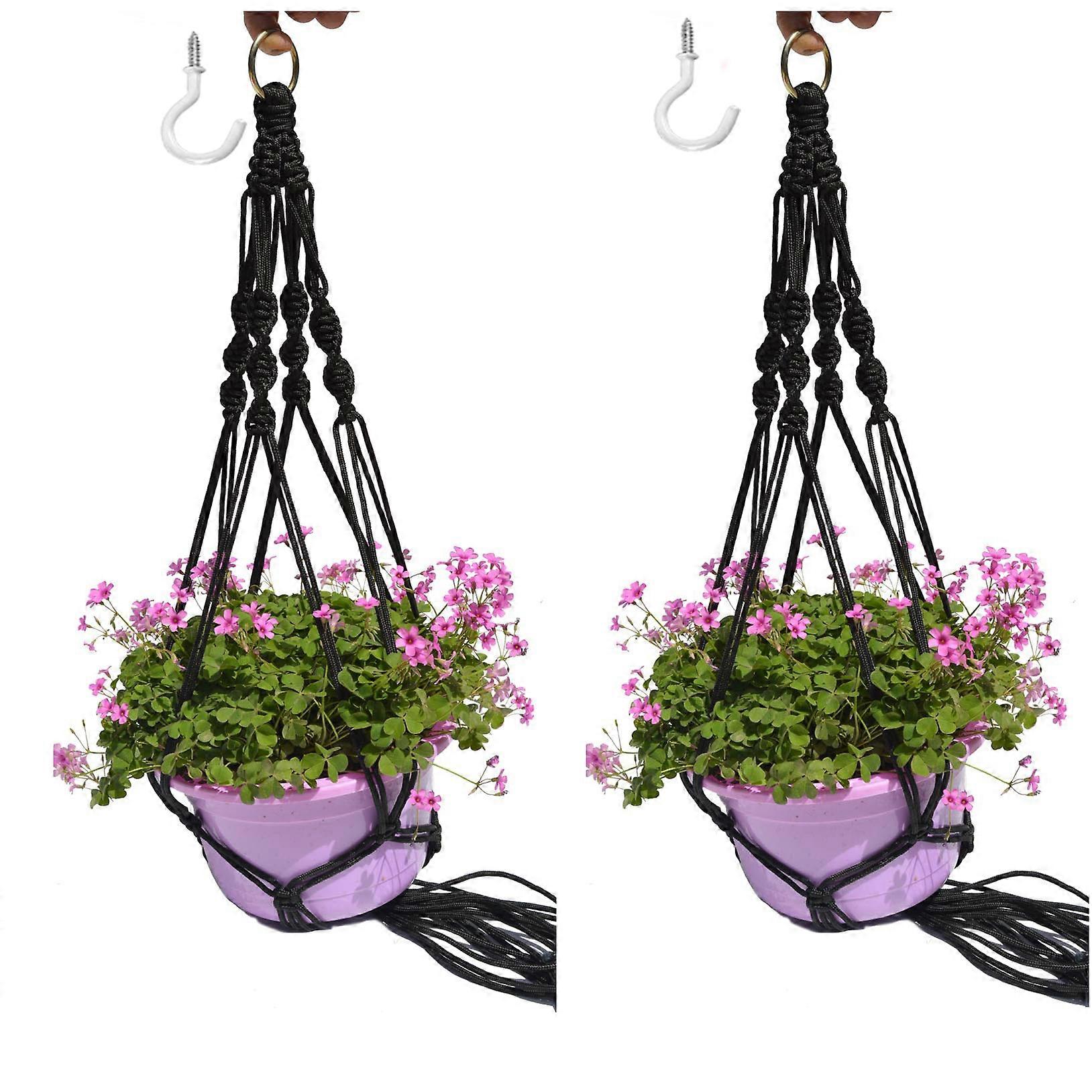 Bohemian Plant Hanger Hanging Macaron Planter Hanger 2Pack