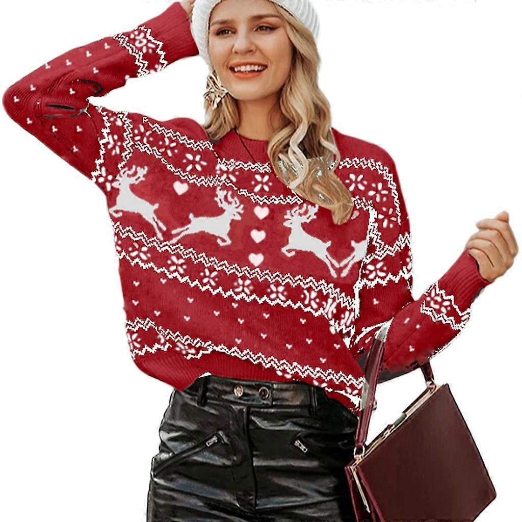 Women's Christmas Deer Pattern Sweater