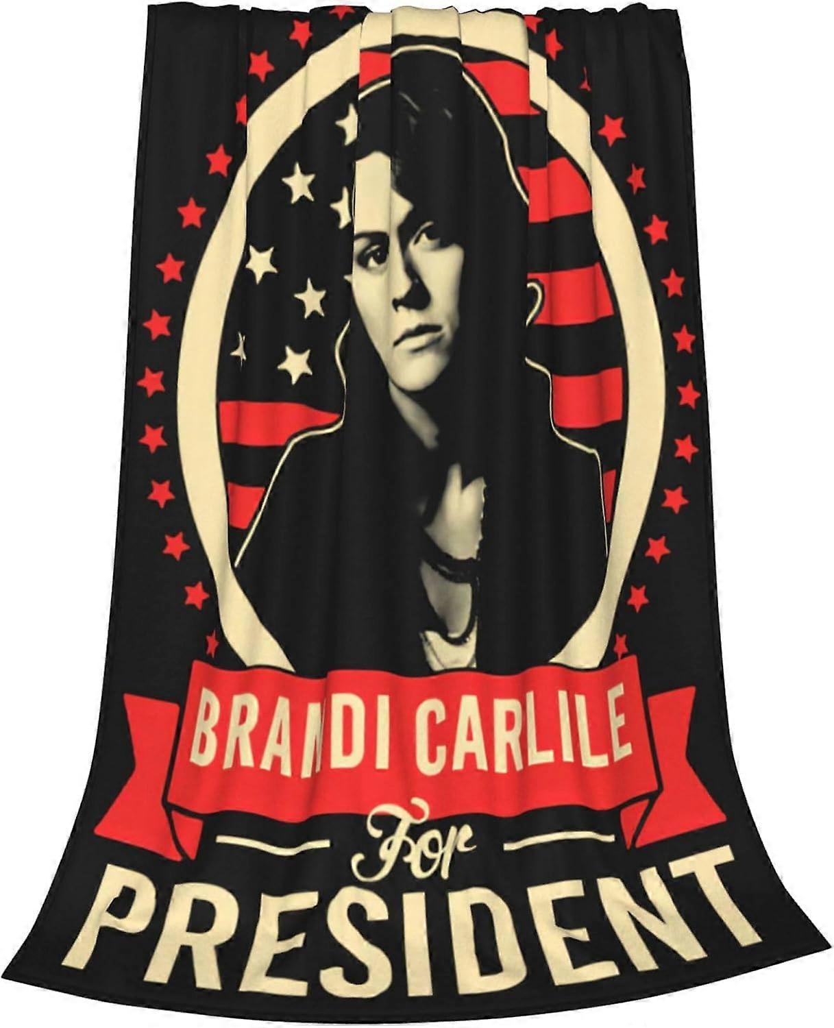 براندي الموسيقى كارليل بطانية لينة مريحة من الصوف بطانية رمي سرير لسرير الأريكة التخييم السفر بطانية الفانيلا خفيفة الوزن