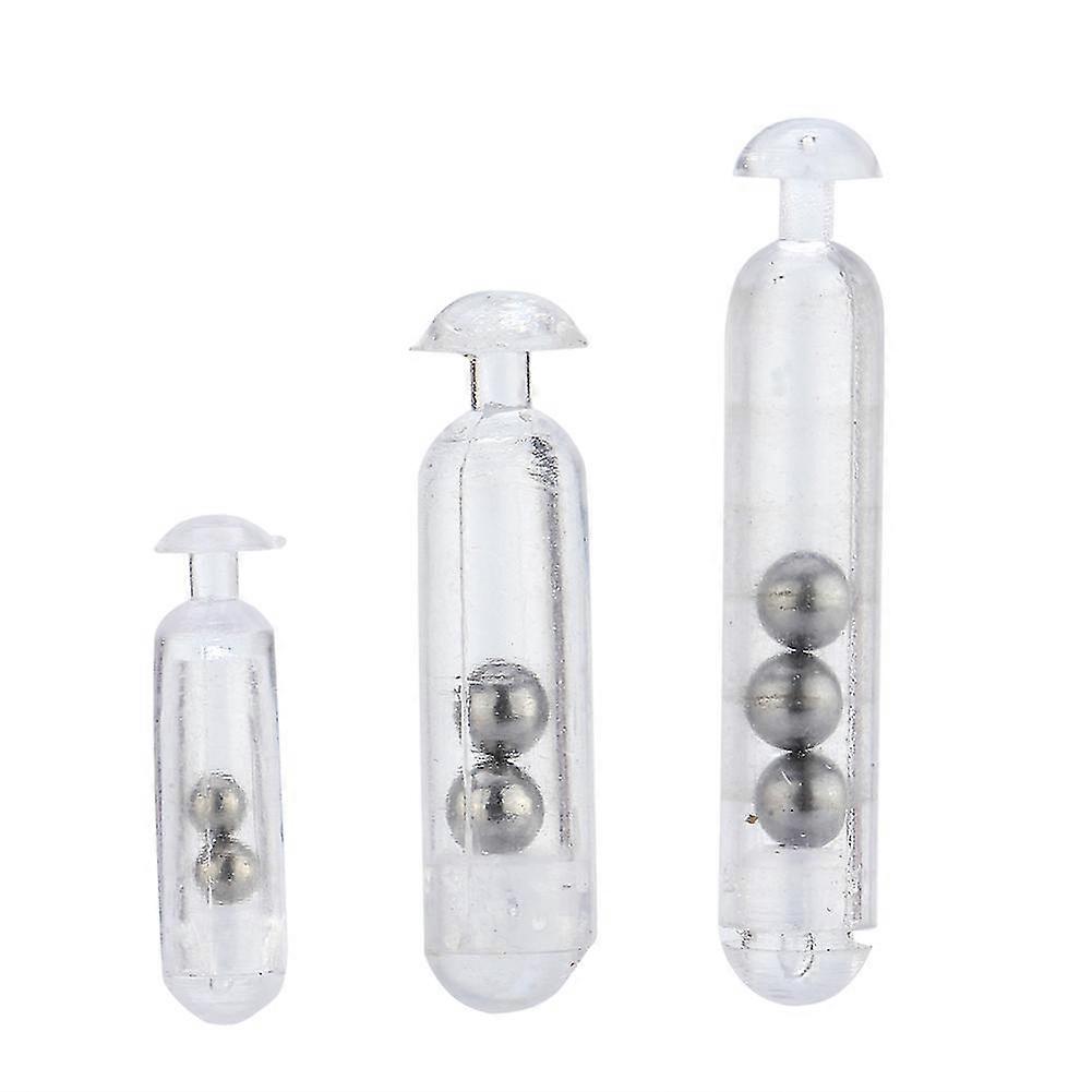 Durable Fishing Rattles - 30pcs Transparent Shake Fishing Lures with Insert Tube to Attract Fish