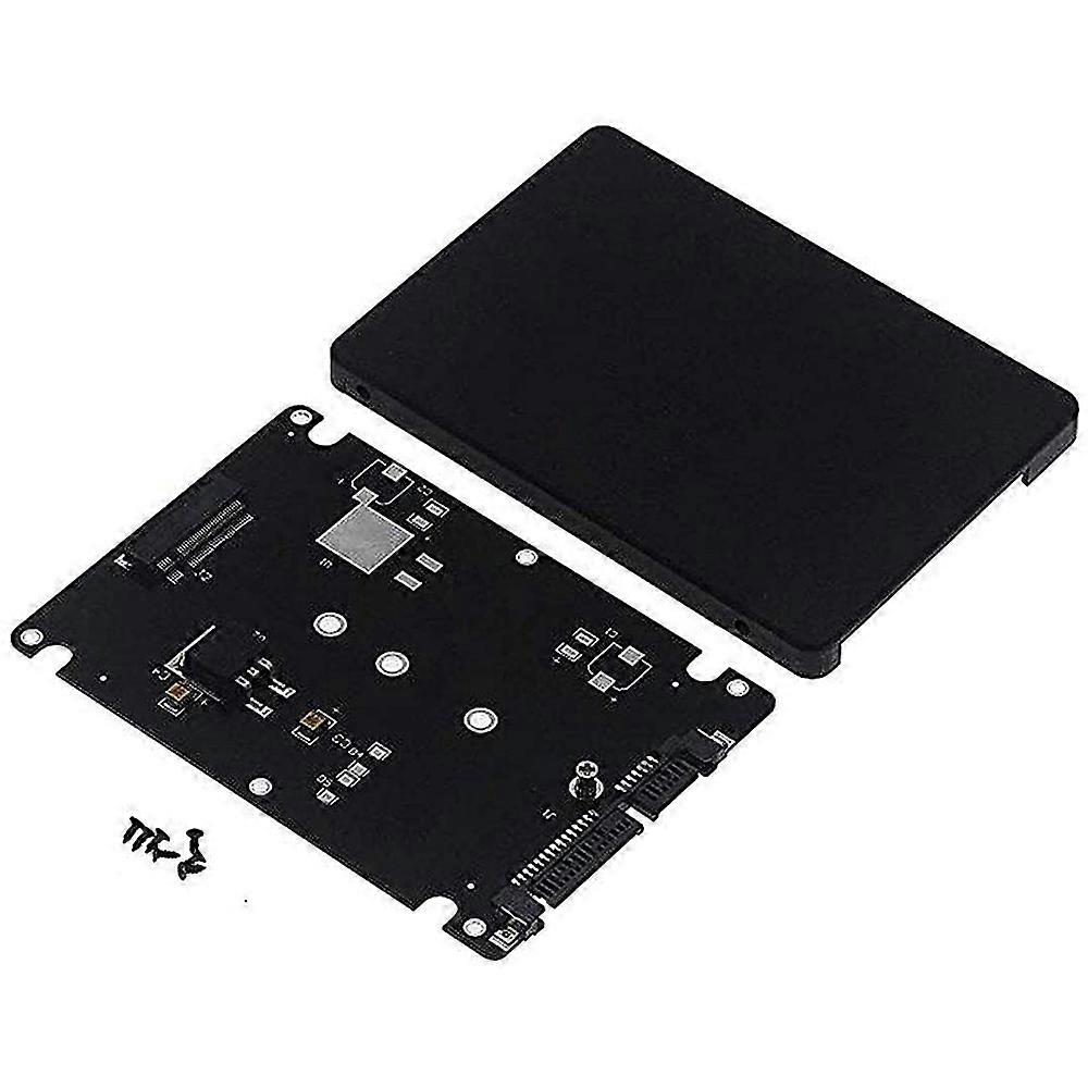 M.2 NGFF to 2.5 Inch SATA SSD/MSATA to SATA Adapter Card Case (B Key for PC Adapter M2 +M Desktop S