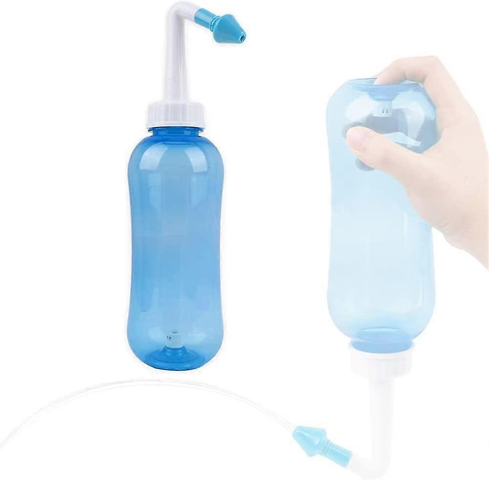 洗鼻瓶洗鼻壶鼻窦冲洗瓶鼻清洁器鼻腔冲洗套装鼻子护理鼻子过敏性感冒流感护理成人和儿童,500m