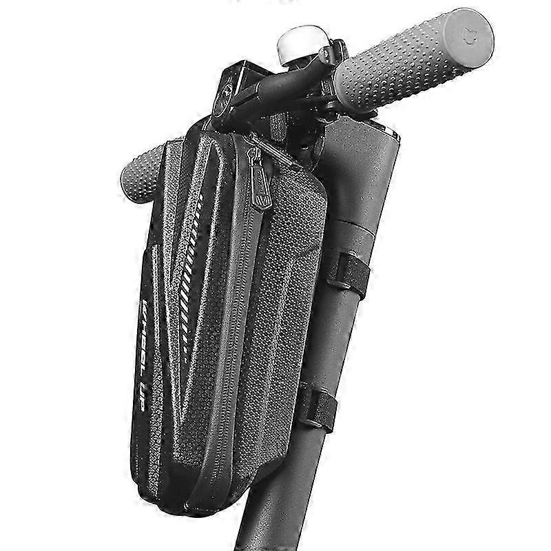 Bicycle Waterproof Wear Resistant and Double Seal Zip Handlebar Bag-X5 White Reflective Style-3L/Plus Version (One Piece)