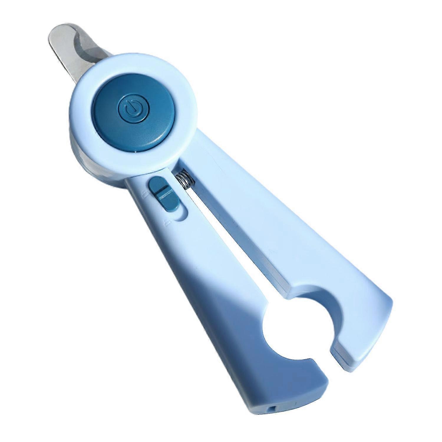 Professional LED Light Nail Scissors Rebound Handle Effortless Precise Trimming Cat Nail Clipper Pet