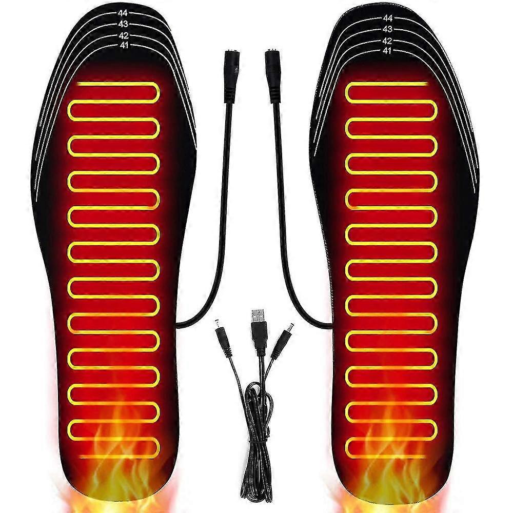 Heated Insoles, Usb Charging Heated Shoes Pad (size 8-12/41-46) UNA