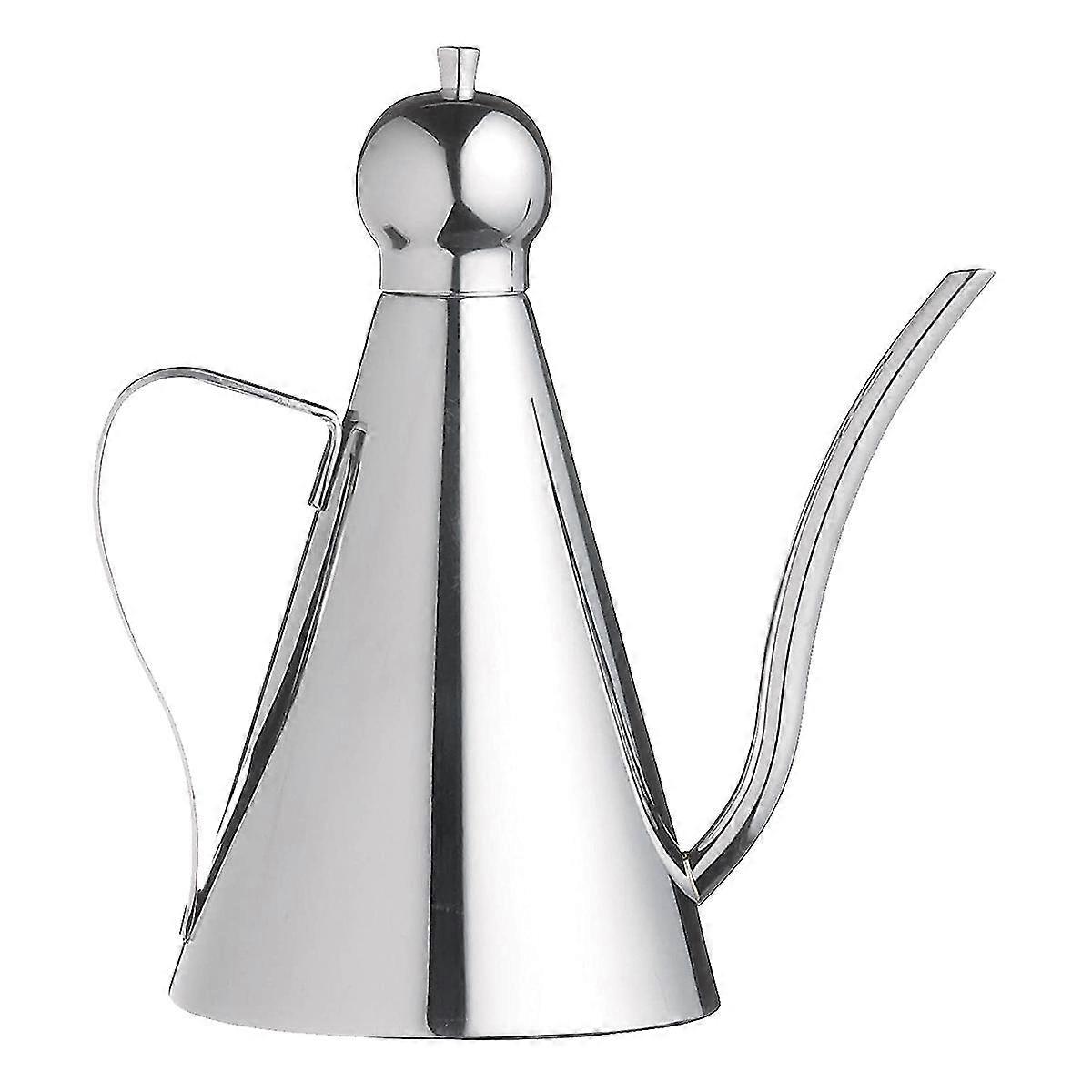 موزع زيت الزيتون 350 مل ، وعاء زيت الفولاذ المقاوم للصدأ / الخل في المطبخ ، زجاجة زيت الزيتون ، حاوية تخزين زيت الزيتون