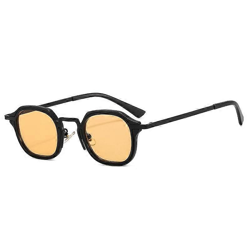 Nye Mode Små Firkantede Solbriller Mænd Kvinder Retro Punk Nuancer Mand Kvinde Vintage Trendy Kørebriller UV400 Sort Leopard