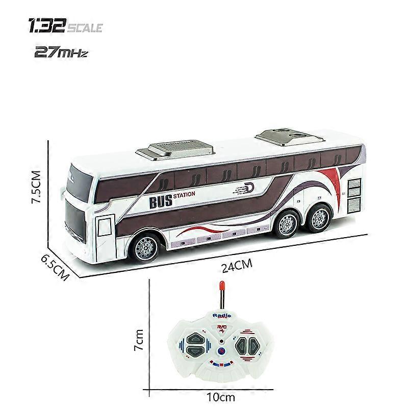 1:30 Remote Control Bus Electric Wireless RC 4CH City Vehicle Lighting School Bus Model Boy Kids Toy Gift