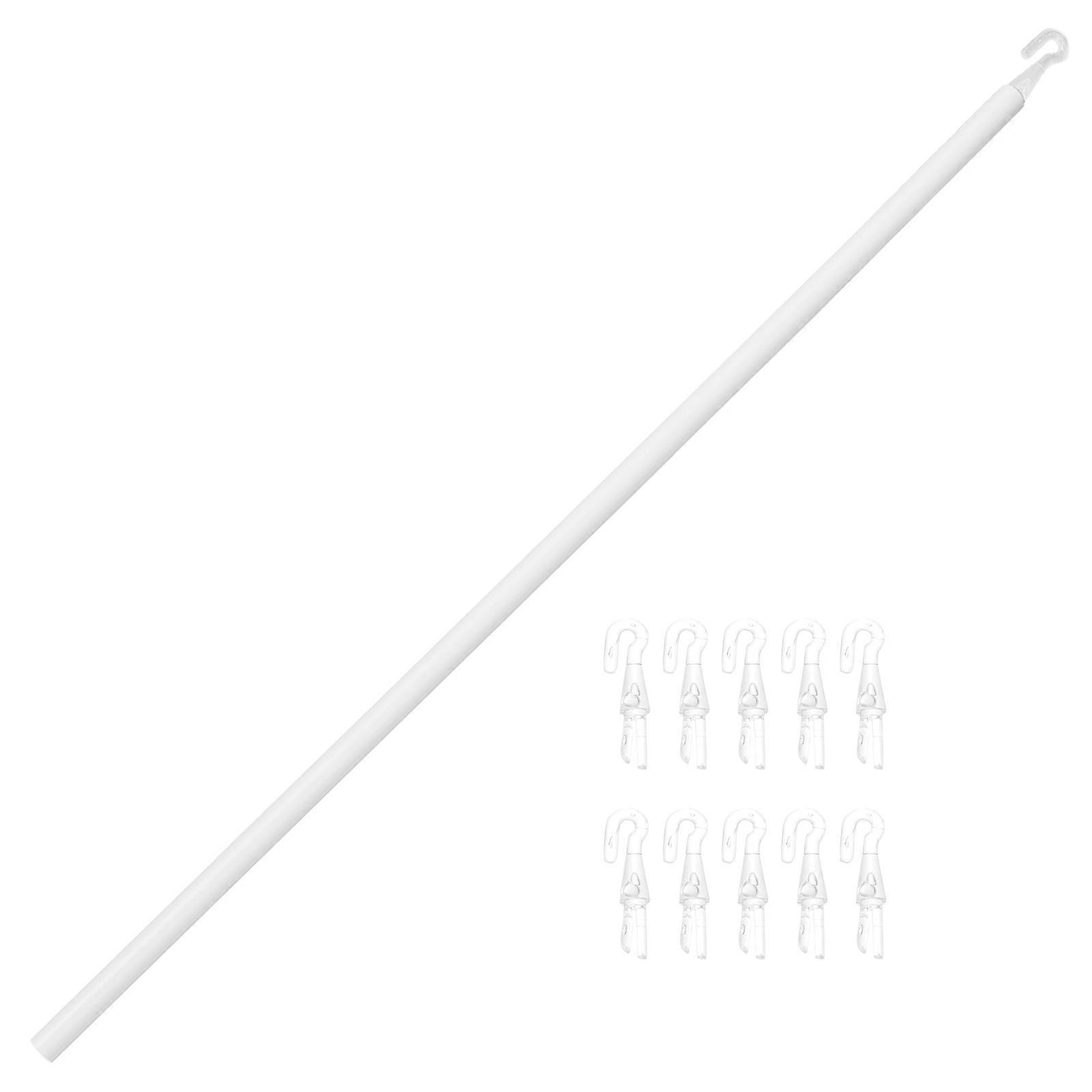 1 Set of Plastic Blind Detachable Wand Blind Tilt Wand Window Blind Opener with Hooks Blind Tilt Rod