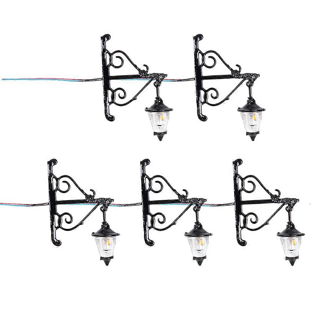 5 قطع مصابيح حائط مصغرة منزلية أضواء حائط مصغرة مصغرة منزل مصابيح حائط مصغرة