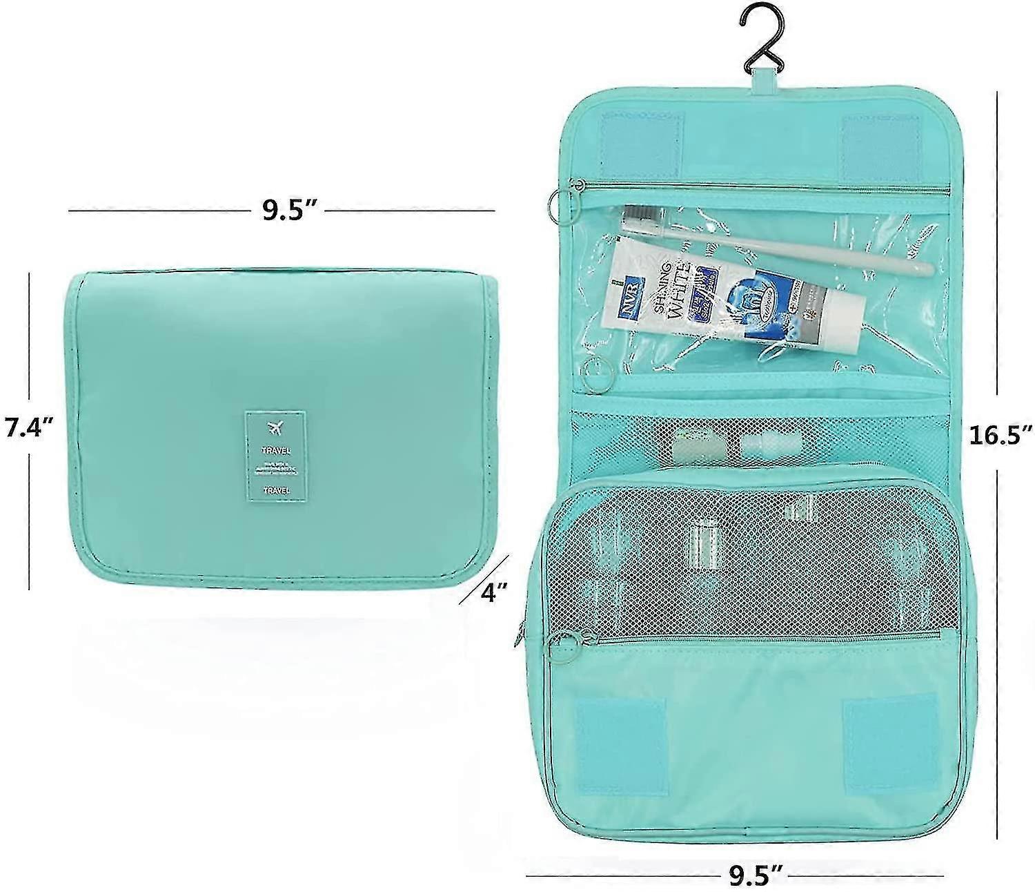 multifunksjon bærbar reise toalettveske kosmetisk sminke pose toalettsaker sak vaske arrangør