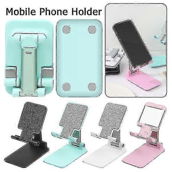 4pcs調整可能な折りたたみ式ライブビデオノンスリップ電話ブラケット携帯電話デスクスタンドデスクトップ携帯電話ホルダータブレットスタンド