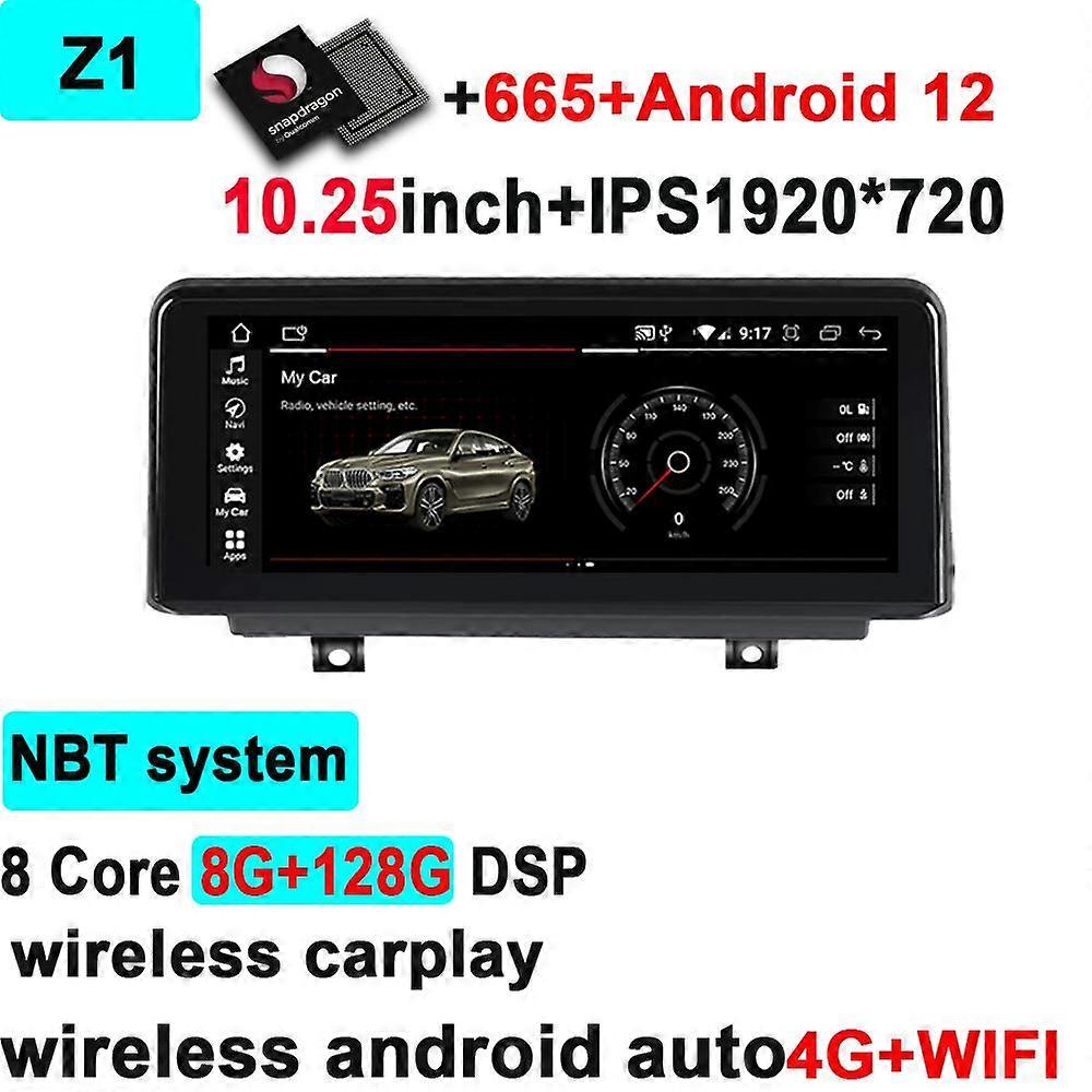 JingTian Car Carplay Android Navigazione Auto Multimediale Radio Video Audio Player per BMW Serie 4 F32 F33 F35 320i 2013-2019 DSP