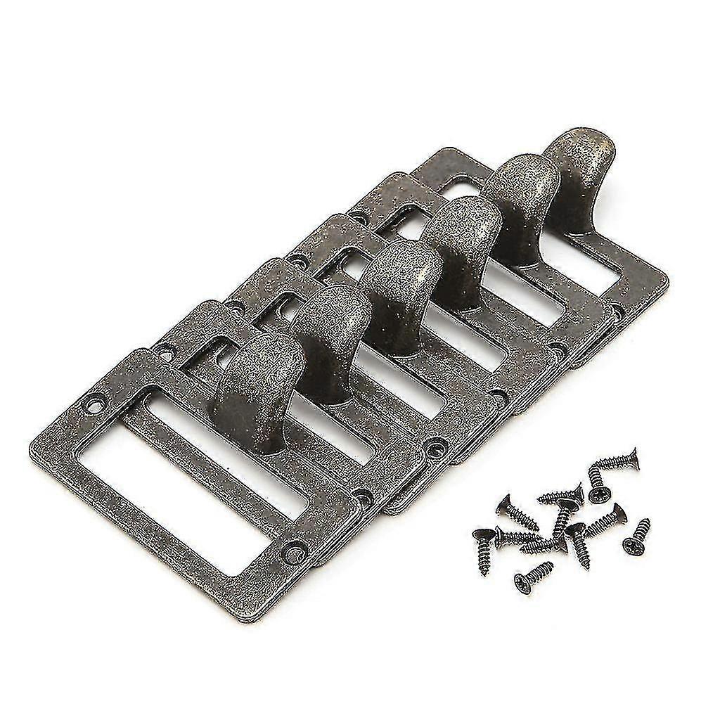 6x Handle File Name Card Cabinet Label Holder Antique Brass Drawer Pull Frame - W