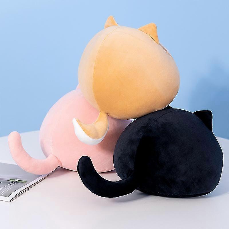 Annadue Coussin de Siège Rond en Peluche avec Rembourrage en Coton PP Doux, Coussin Respirant pour Dortoir, Chambre à Coucher, Chevet, 450 G (Chocolat