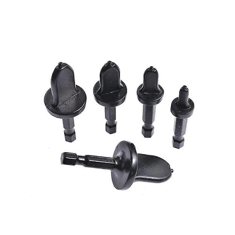 Swaging Tool Drill Bit Set Air Conditioner Copper Pipe Flaring Tube Expander(black)(5pcs)