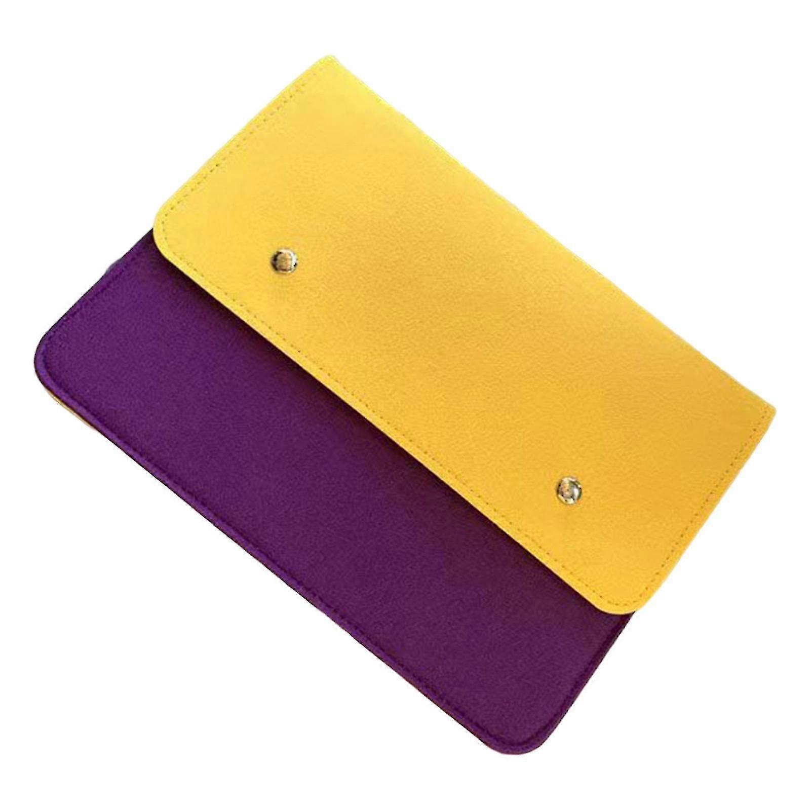 File Bag Stain-proof Dustproof Large Capacity Snap Button Closure Thickened A4 Size Matching Macaron Color Document Organizer Office Supply