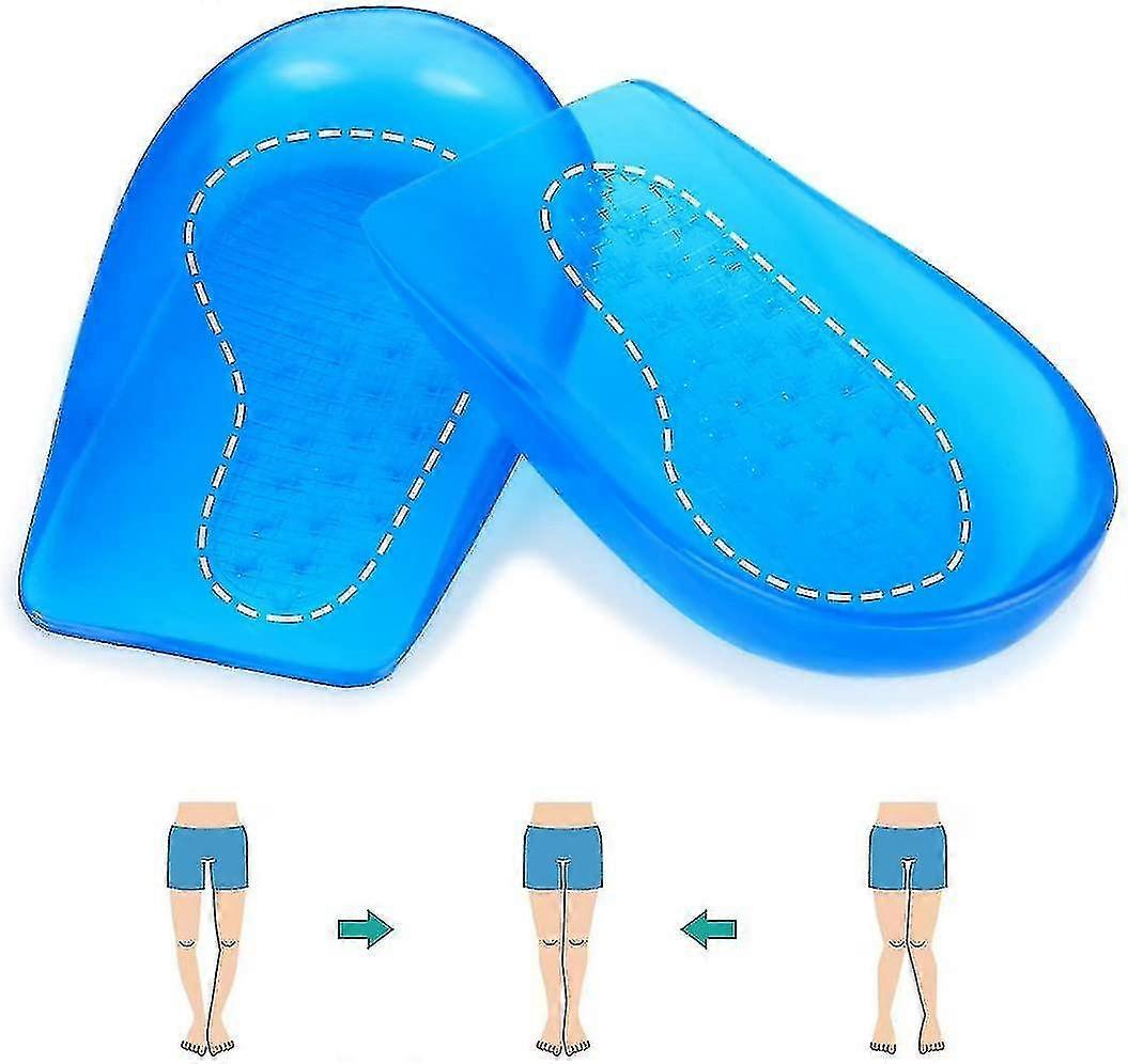 O/x Type Leg Orthopedic Insoles, Heel Pads Heel Support For O/x Type Leg, Heel Gel Pads Orthopedic Inserts For Supination And Pronation