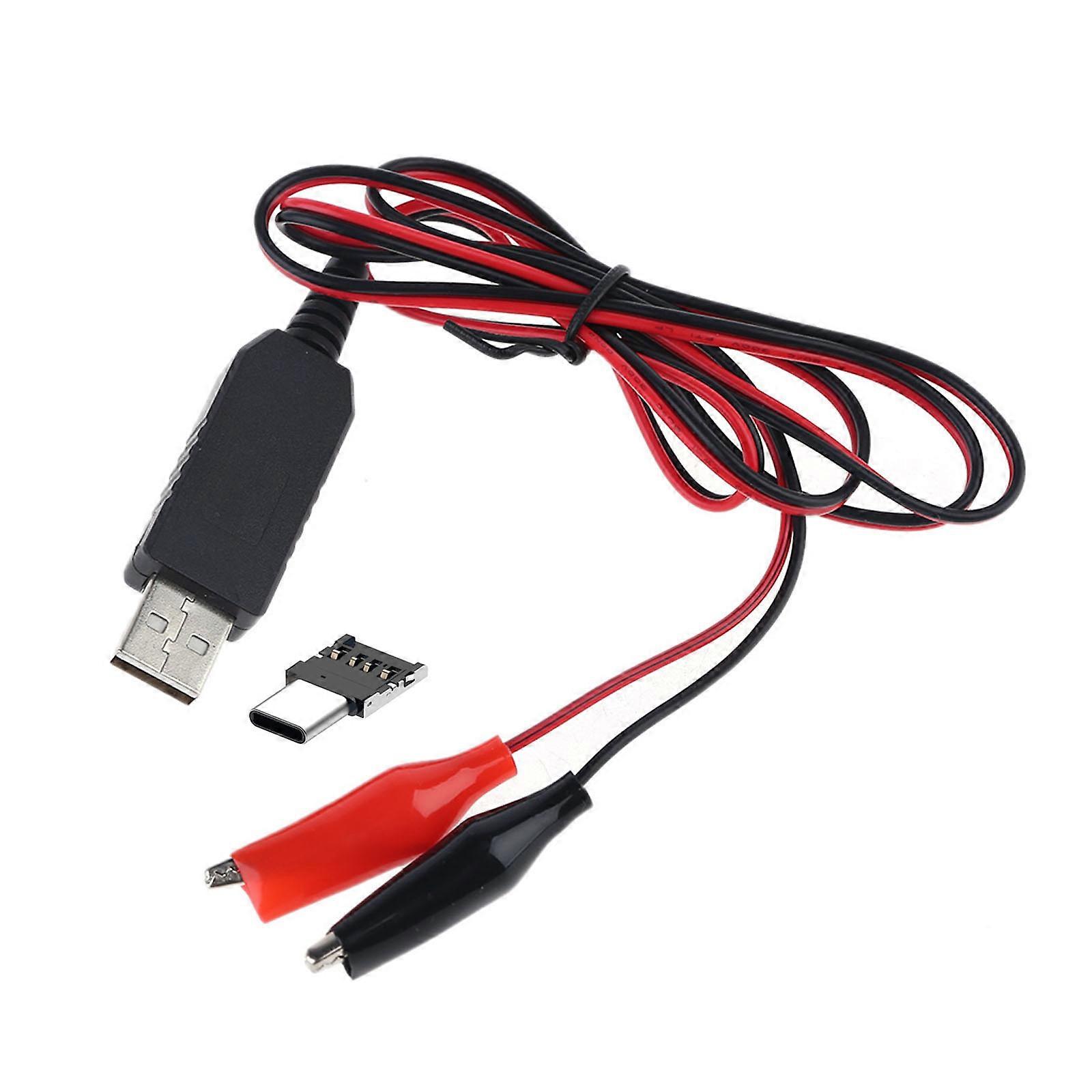 Type C USB to 1.5V 3V 4.5V 6V Power Cable Battery Eliminator for LED Light Toy