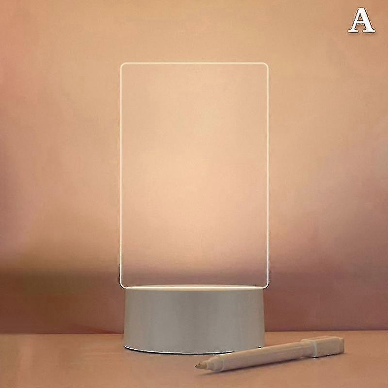 Creative Led Note Board Night Light Usb Message Board With Pen Diy Night Lamp