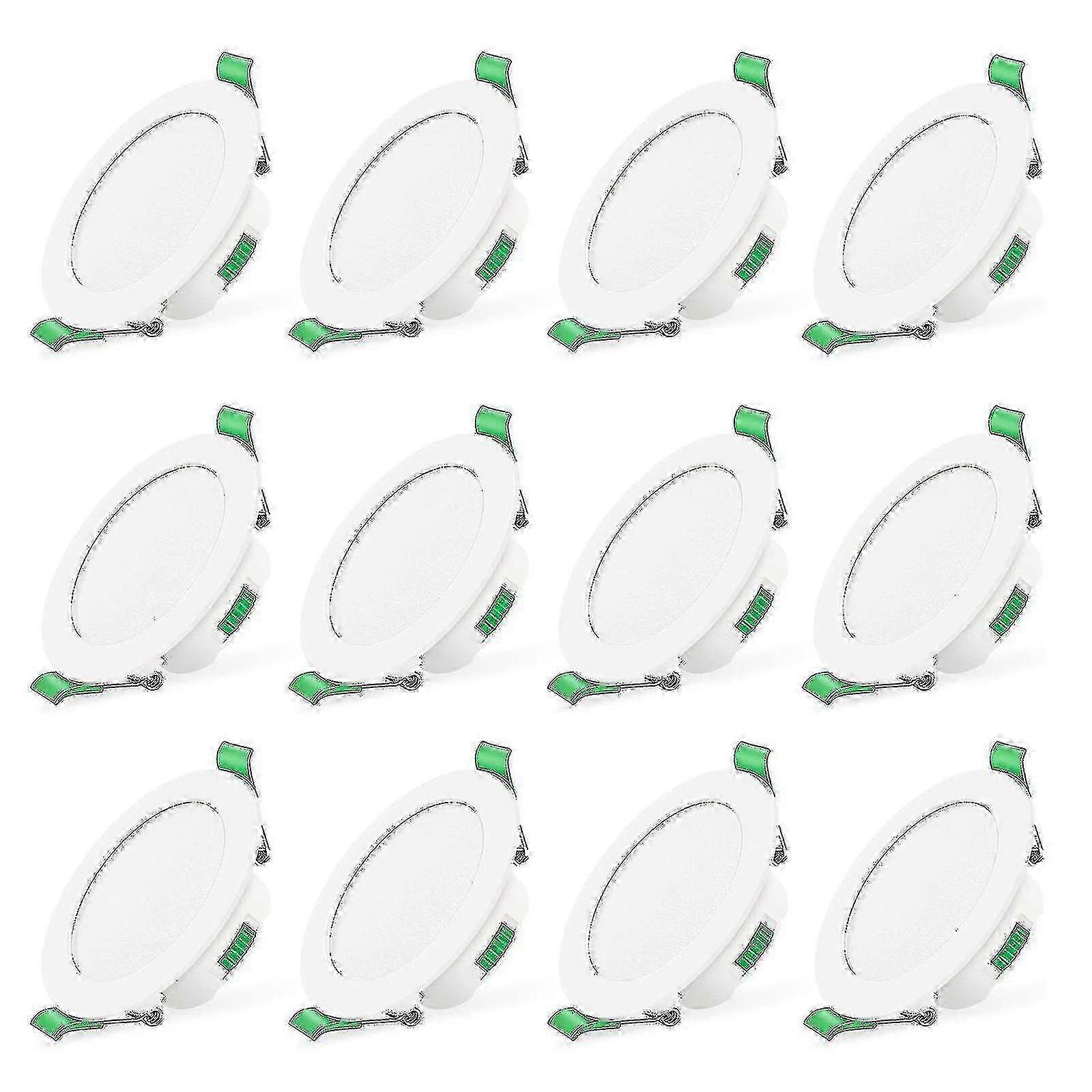 12pcs 7w White Led Downlight Recessed Ceiling Lights Slim Spot Light - JA
