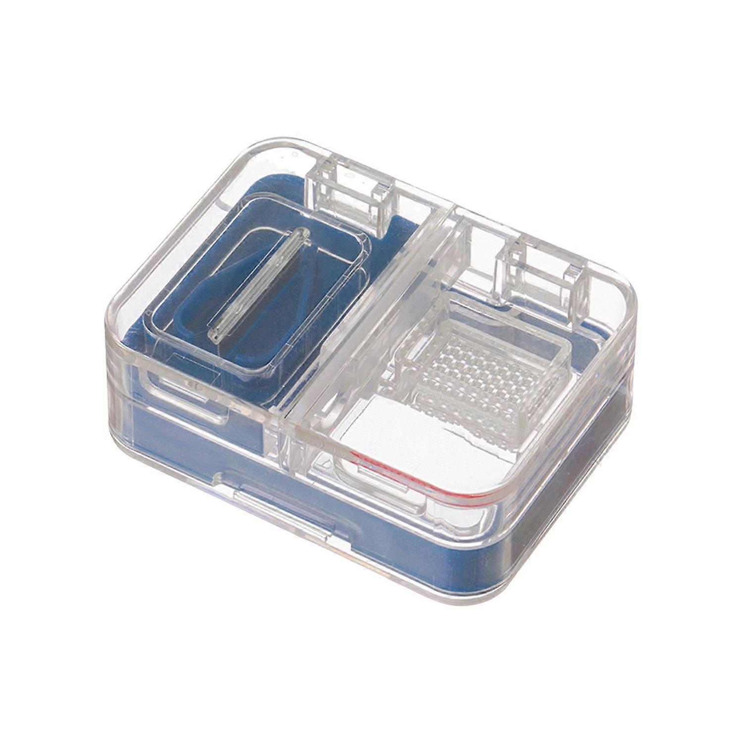 Portable Multi-Functional Medicine Box Pill Organizer Clear Design Airtight Moisture-Proof Compact