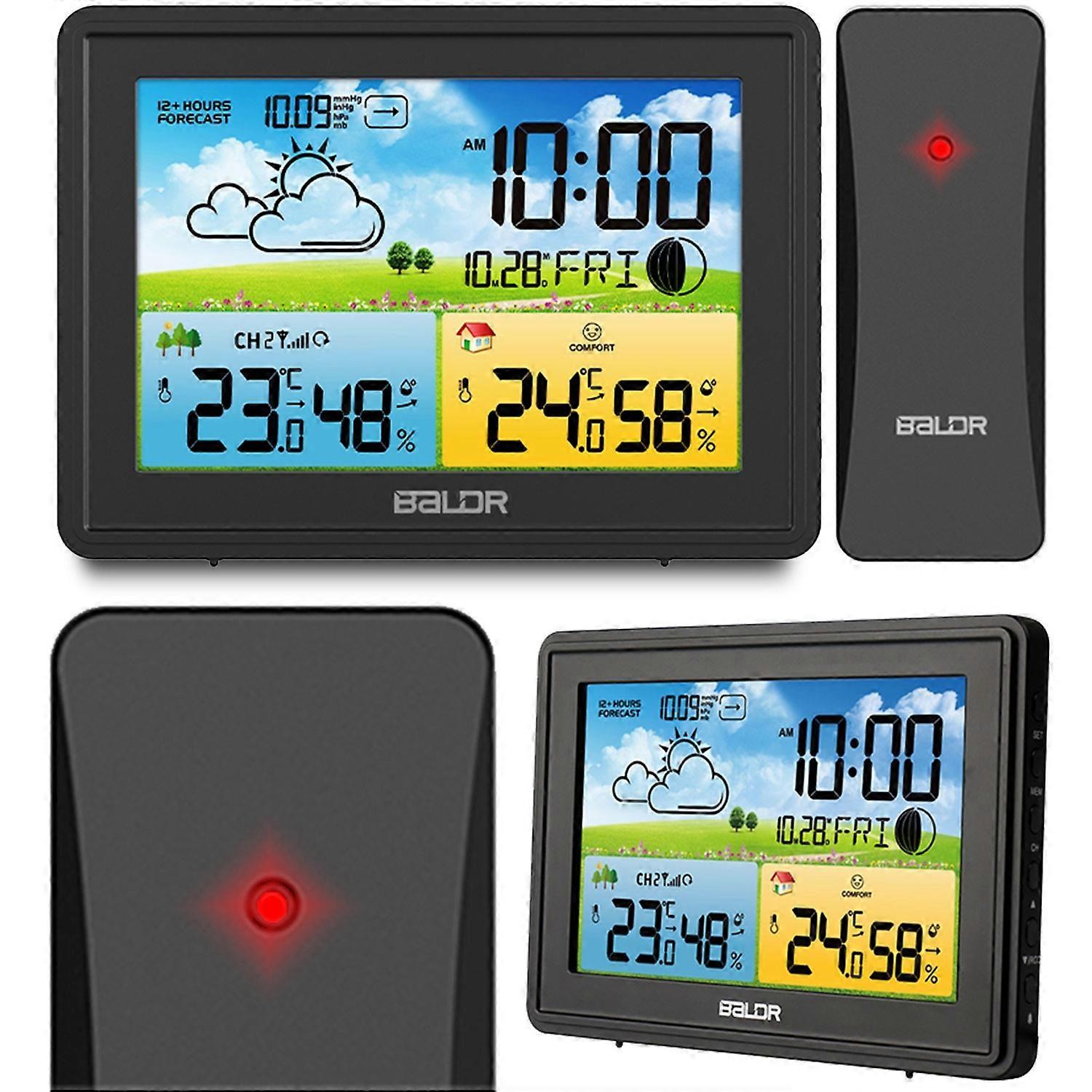 Weather station with display BD-908 black