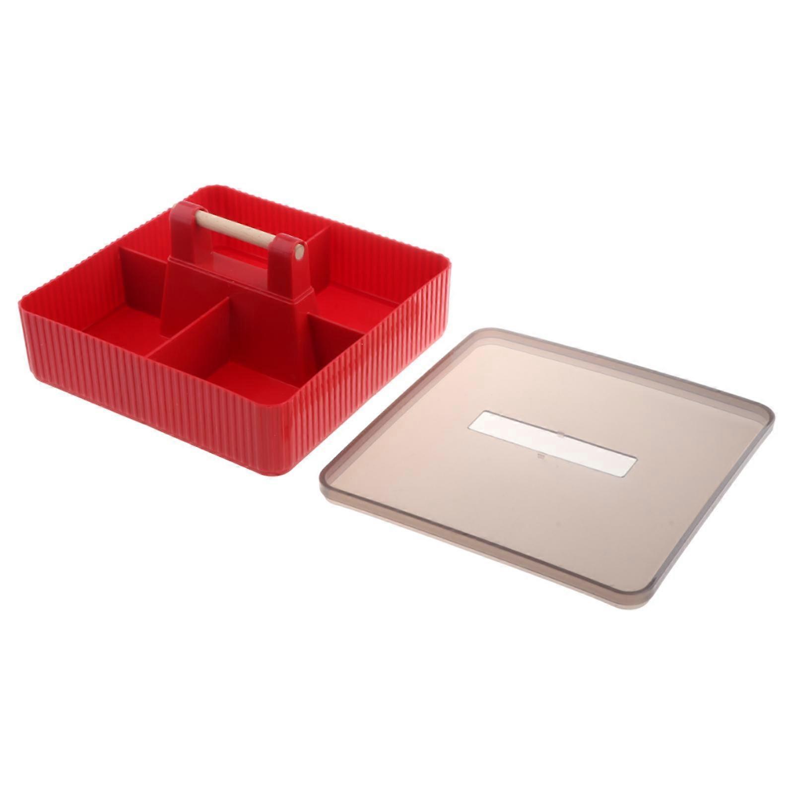 分割サービングトレイスナックプラッタードライフルーツ用防塵サービングディッシュ