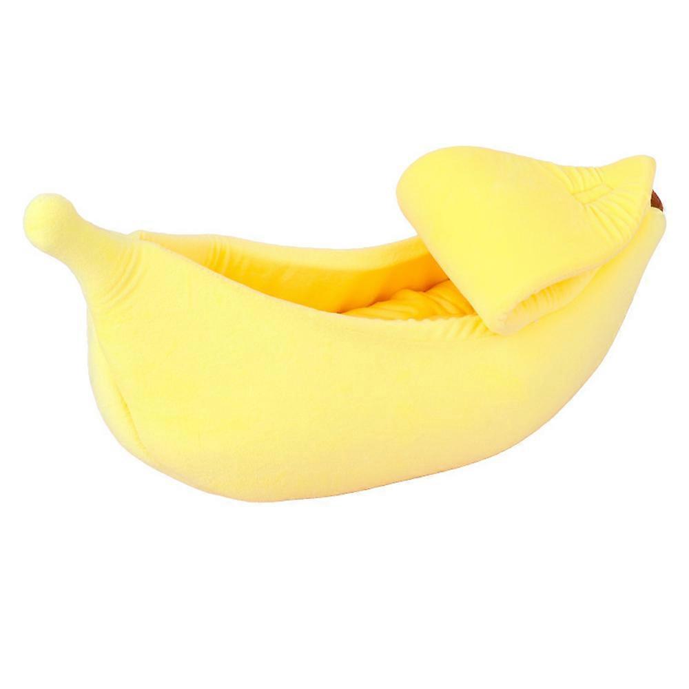 Cat Bed, Banana Motif, Cuddle Bed