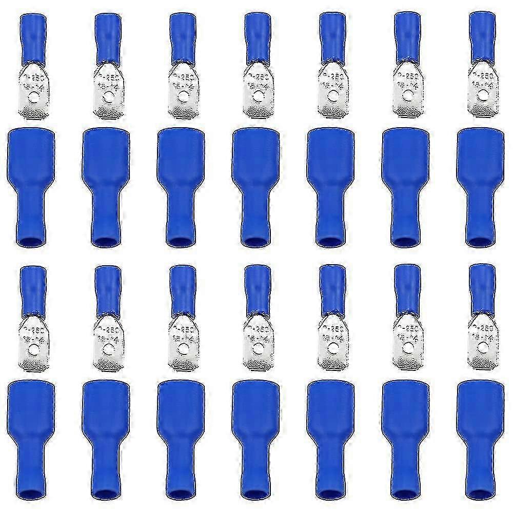 Kabelschuhe Flachstecker Blau Flachhülse Blau