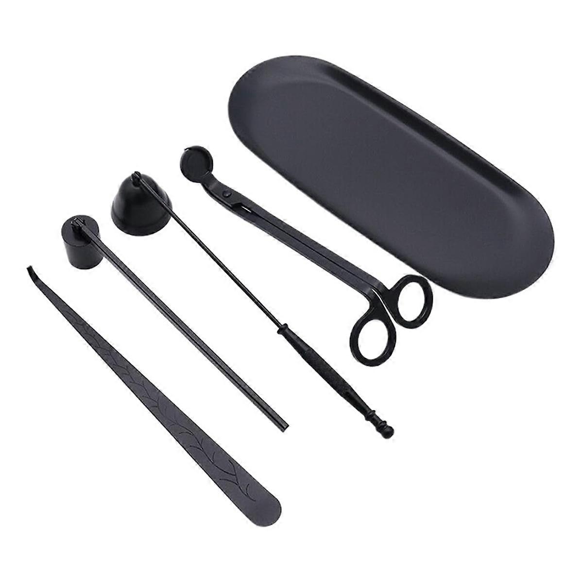 Candle Wick Trimmer, 5 in 1 Candle Accessory Set Candle Care Kit Gift for Scented Candles Lovers, C