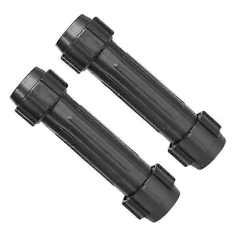Paddle Connectors,Easy Use ABS Portable Dinghy Screw Joint Paddle Oars Shaft Connector for Inflatable Boat Canoes Kayaks(2pcsblack)