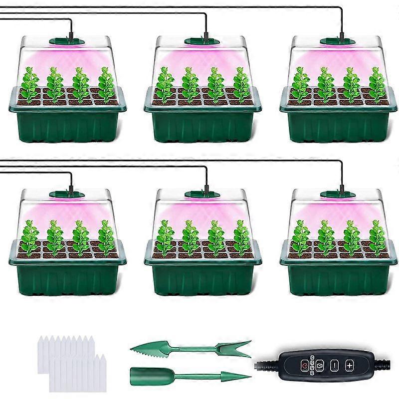 Time dimming seedling pot 12 hole thickened high cover with light seedling box filling light