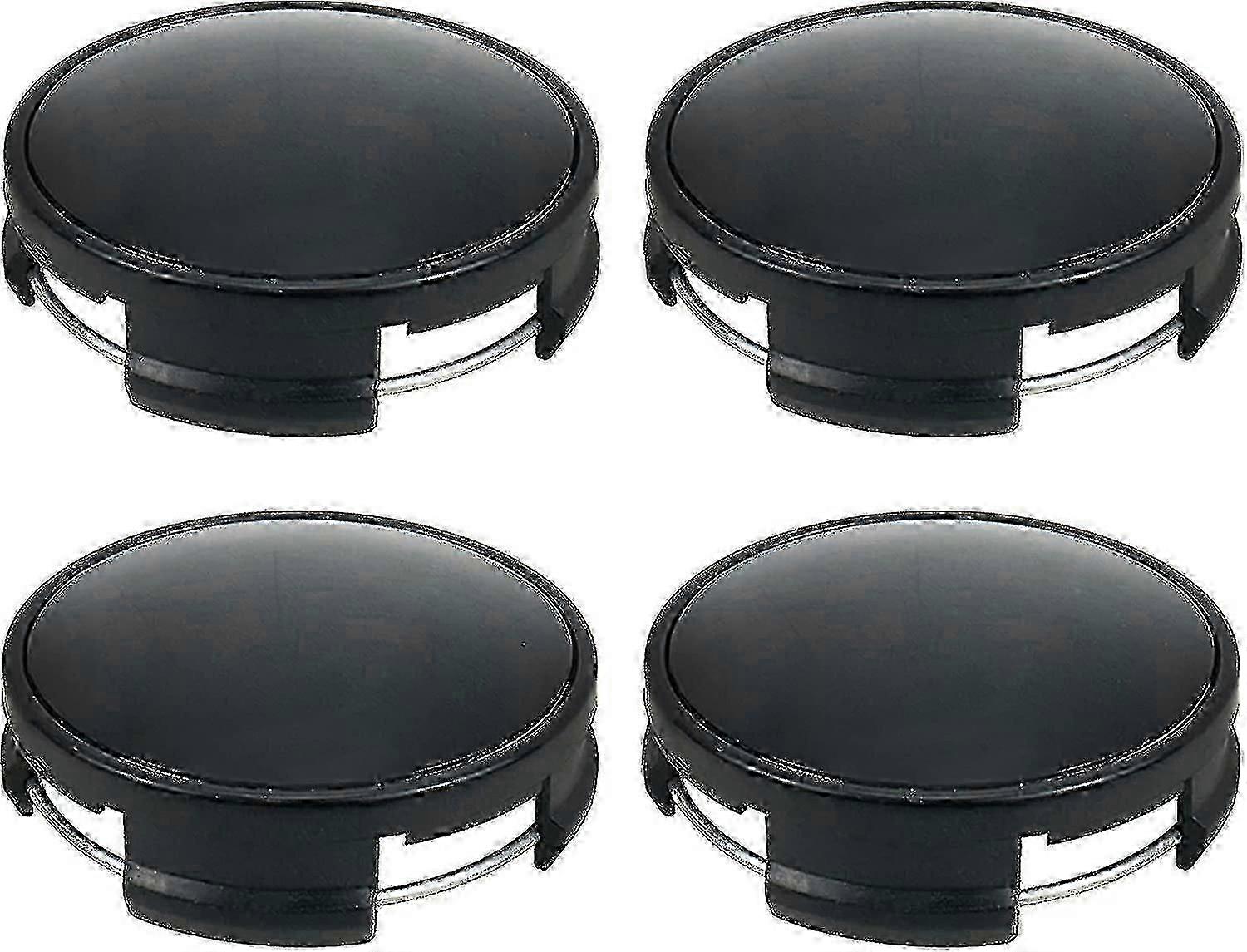 Mkk 4 قطع من البلاستيك snap-in نوع عجلة مركز محور كاب 62mm القطر الخارجي و 60mm القطر الداخلي للسيارات، أسود