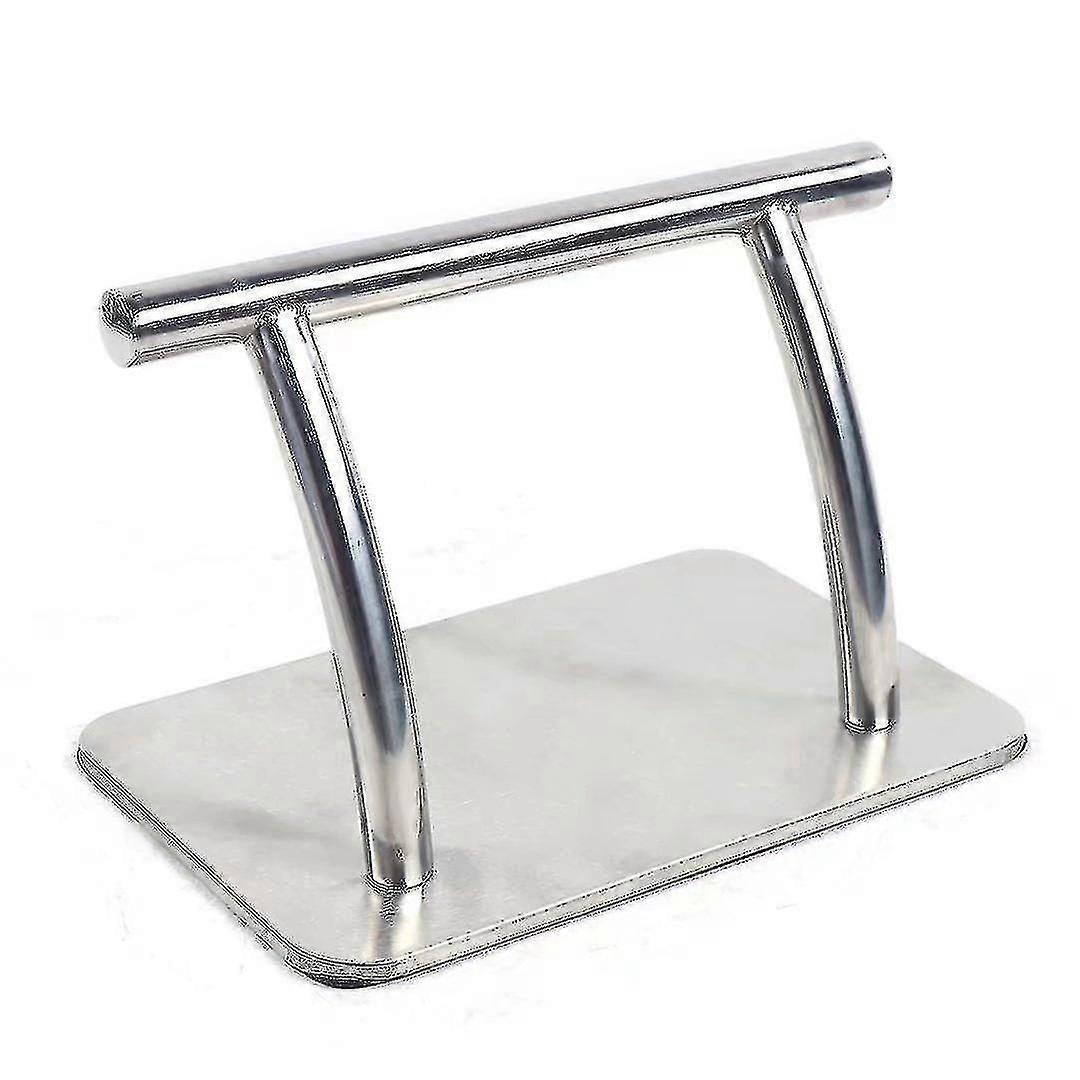 Frisörstol i rostfritt stål, fotfrisörutrustning