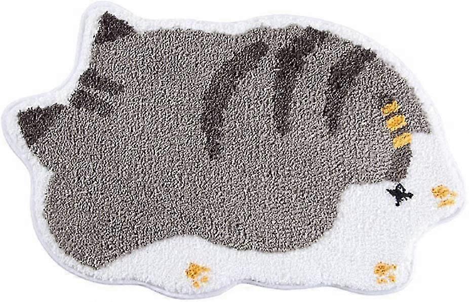 Cat Print Super Absorbent Bathroom Mat