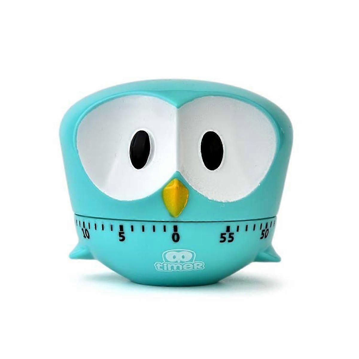 Mechanical Rotating Egg Timer compatible Kitchen,0~60 Minutes Timer compatible Mulitpurpose(blue)