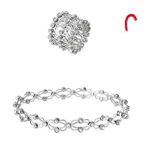 2 în 1 Magic retractabile Inel Brățară Creative Stretchable Twist pliabil Inel de cristal strasuri Brățări Femeile bijuterii cadou