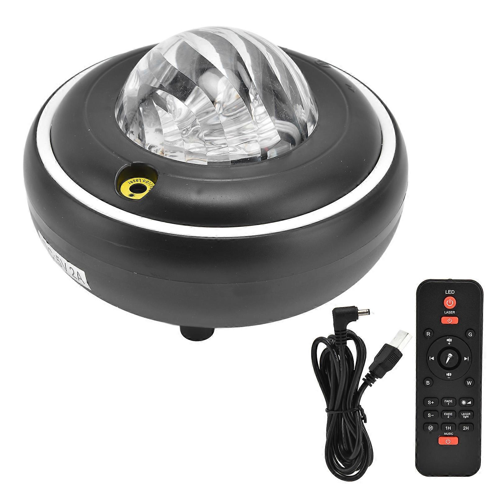 Colorful Space Star Night Light Projector with Music Player, a Room Decoration Gift