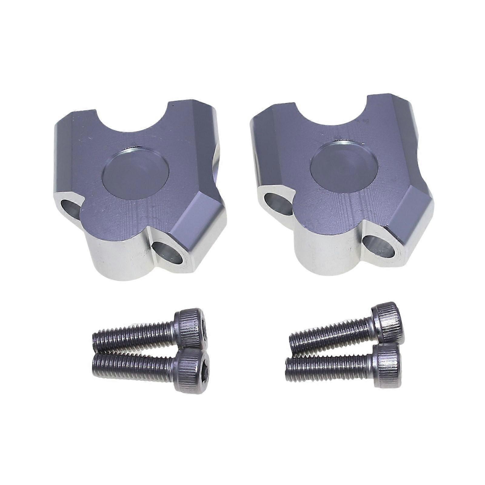 Motor Handlebar Riser Convenient Installation High Performance Raise Adapter Silver
