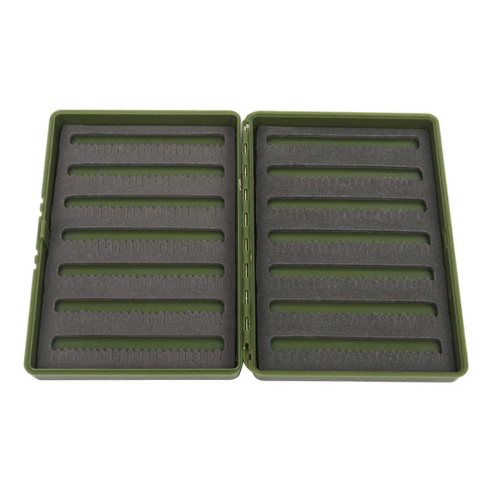 Plastic Double Sided Fly Fishing Box Lightweight Streamer Flies Container