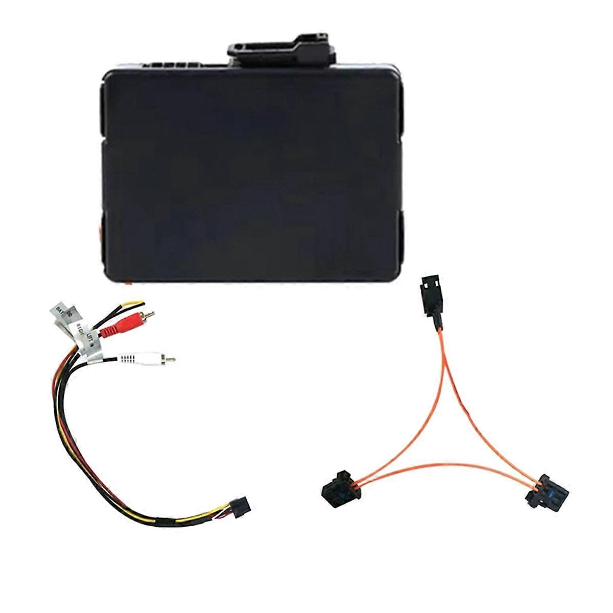 Car Bluetooth Music Aux Audio Input Old 2G MMI Bluetooth Music for A6L A8L Audio Fiber Decoder Box for Android