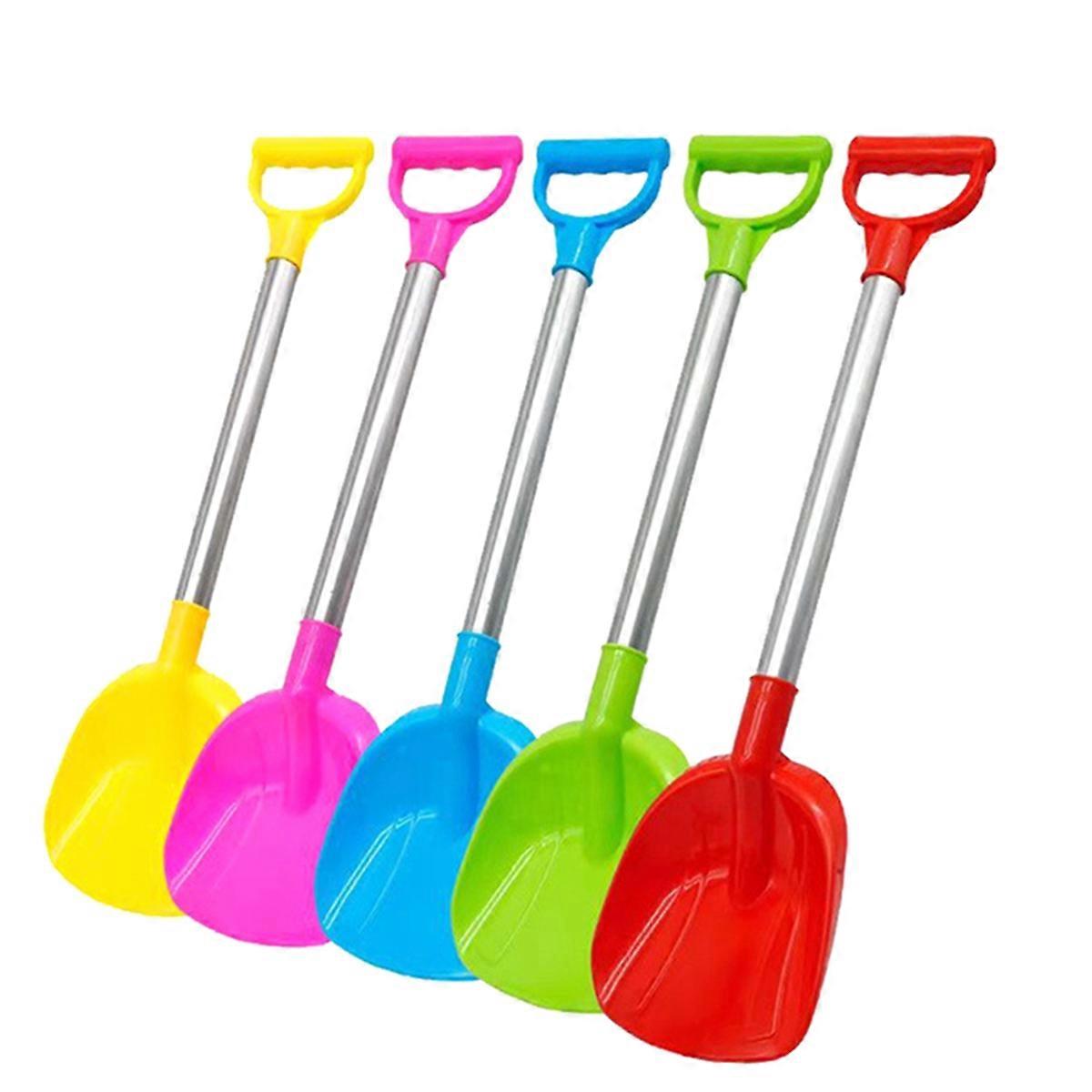 5PCS Kids Snow Shovel Toys for Winter Square Small Digging Shovels with Plastic Scoop for Beach Dri