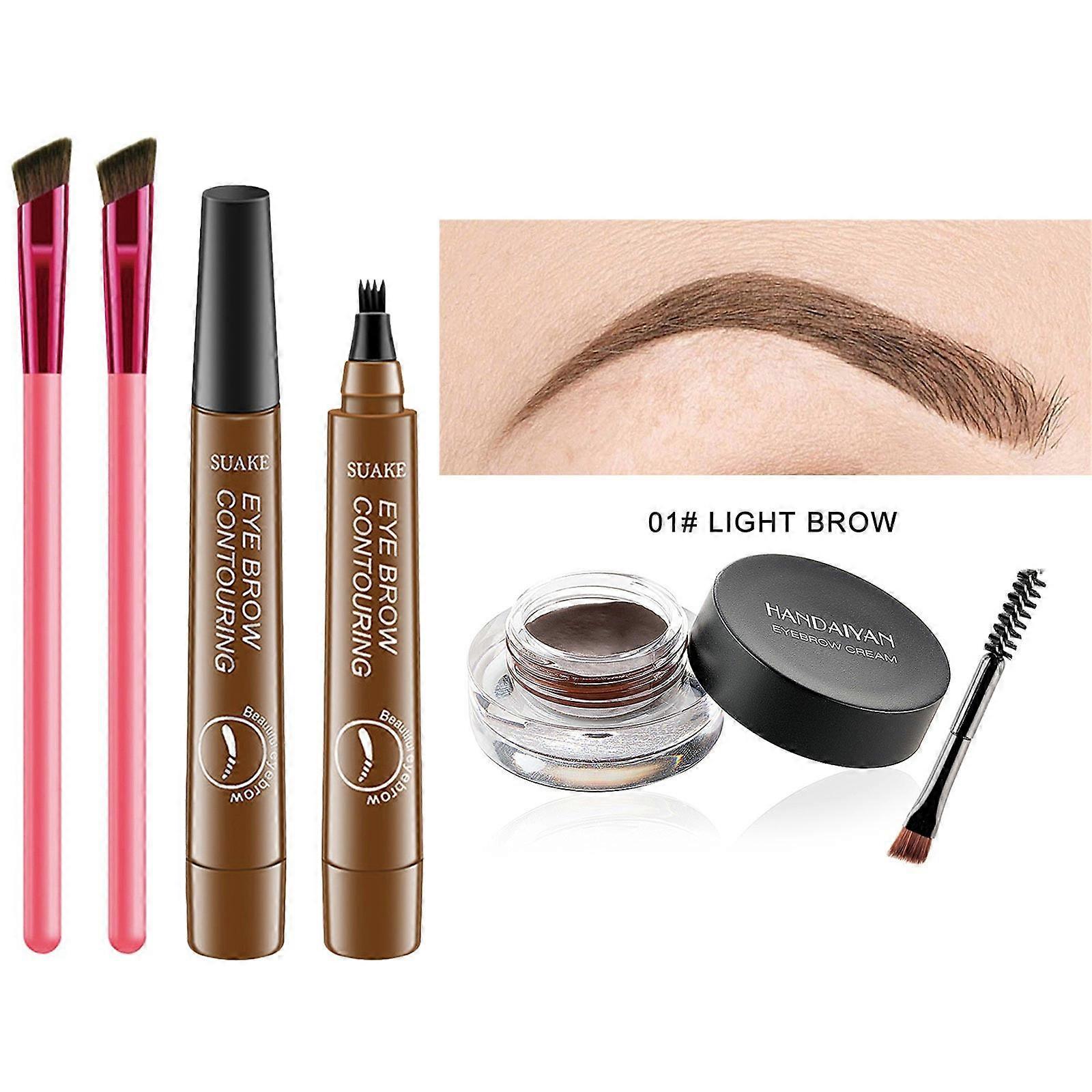 Kit de toilettage à domicile pour sourcils stratifiés 4d, brosse à sourcils multifonction Pinceau de maquillage pour sourcils simulés, brosse à sourcils pour cheveux 4d PUW10445
