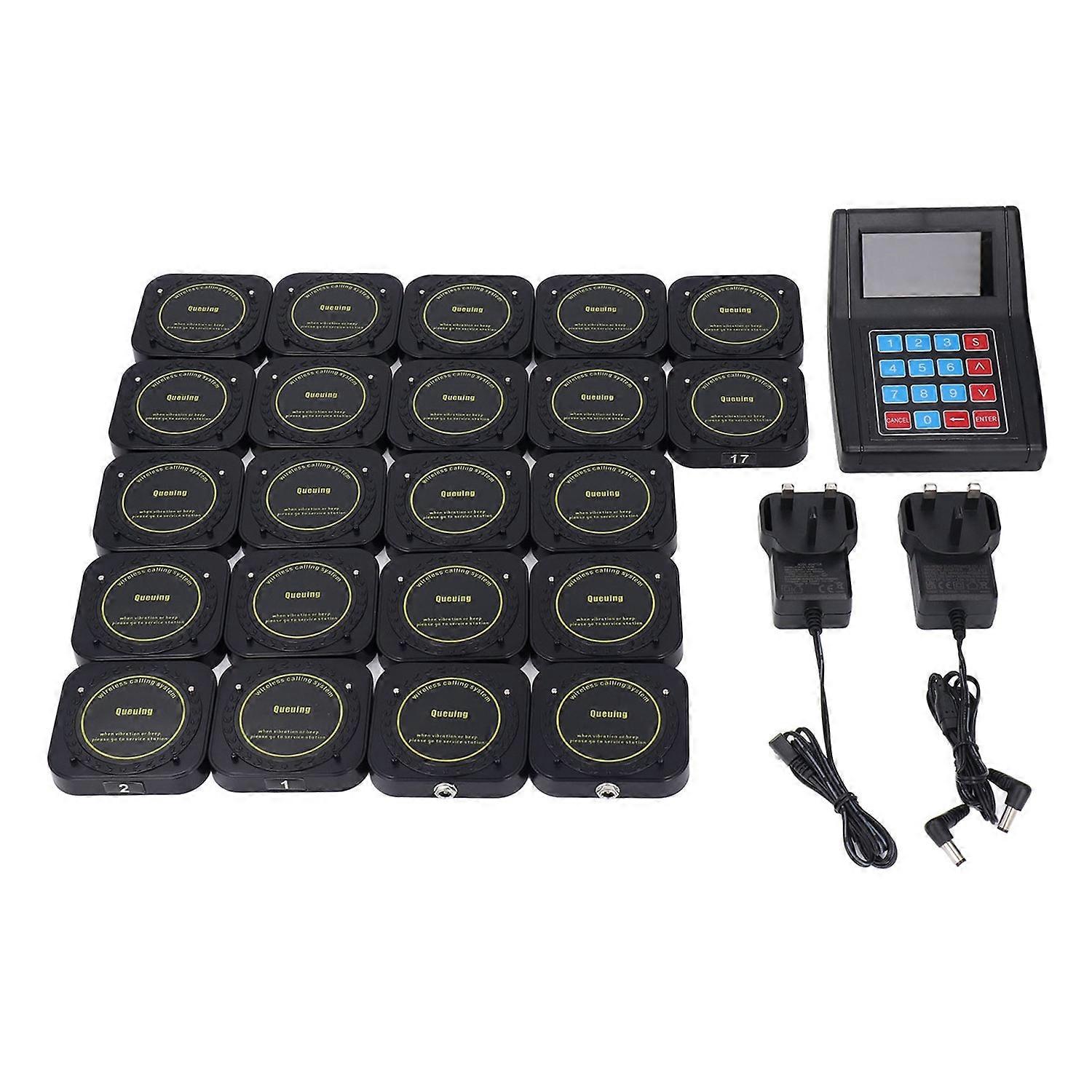 Restaurant Pager System 1 Transmitter 20 Receivers Wireless Calling System for Food Truck Bar Clinic