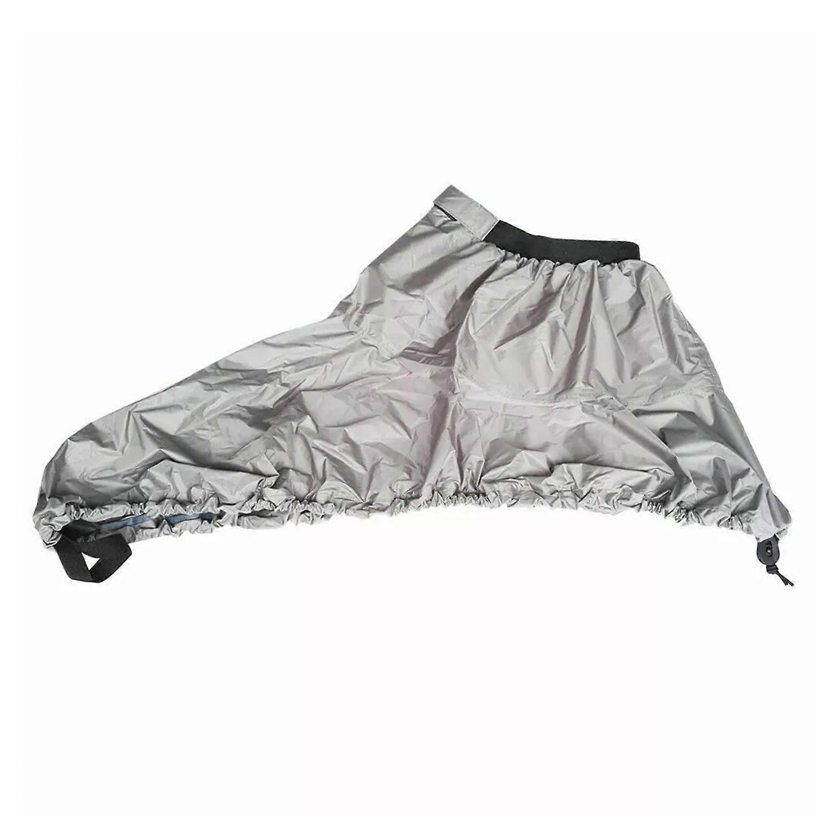 Universals Kayak Sprays Φούστα Ρυθμιζόμενο Kayak Sprays Cover Αδιάβροχο Deck Skirt Cockpit Cover Water Sports Accessory Silver Gray XL